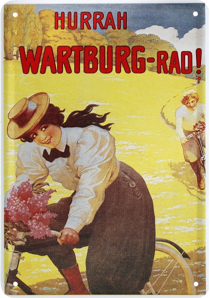 Postkarte "Hurrah Wartburg-Rad"