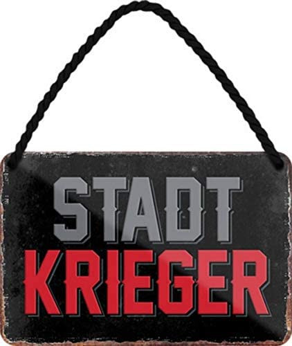 Türhängeschild 18 x 12 cm " Stadt Krieger"