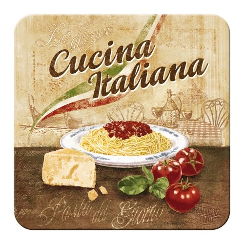 Untersetzer einzeln " Home und Country Cucina Italiana "