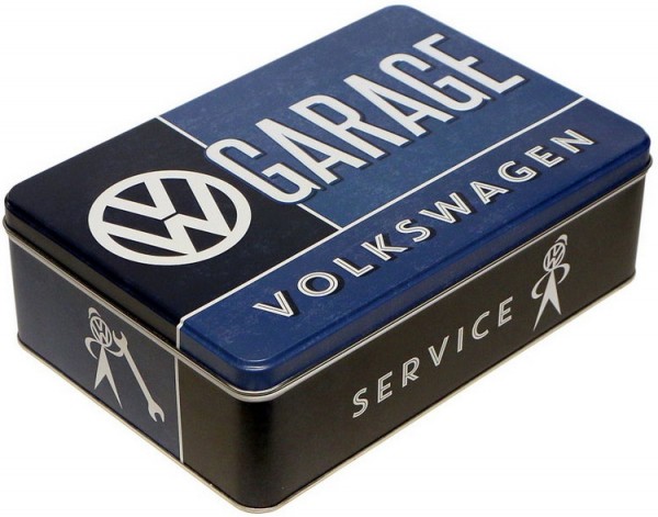 Vorratsdose Keksdose flach " Volkswagen VW Garage "