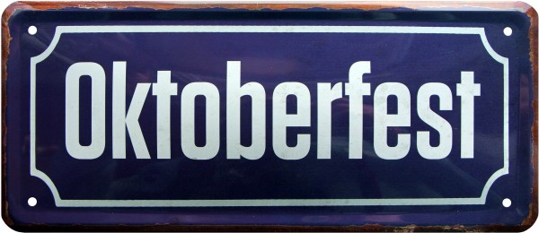 Blechschild " Oktoberfest "