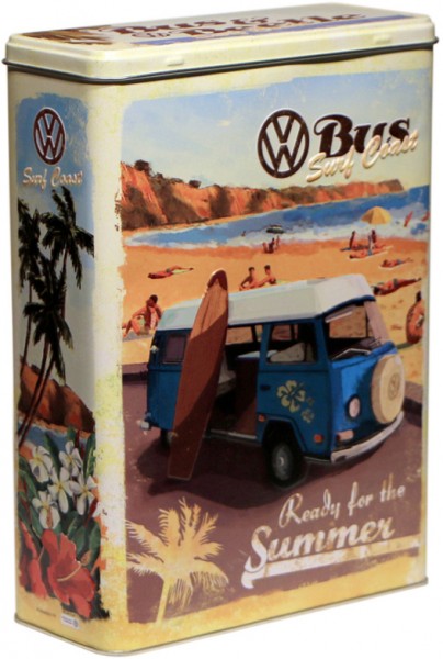 Vorratsdose XL " Volkswagen VW Bulli, Beetle - Ready for the Summer / Beach "