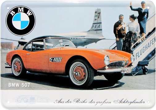 Postkarte "DER GROSSE 8 ZYLINDER BMW 507"