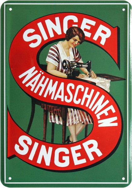 Postkarte " Singer Nähmaschinen "
