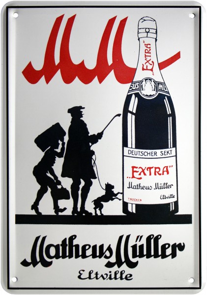 Postkarte " Matheus Müller Sekt "