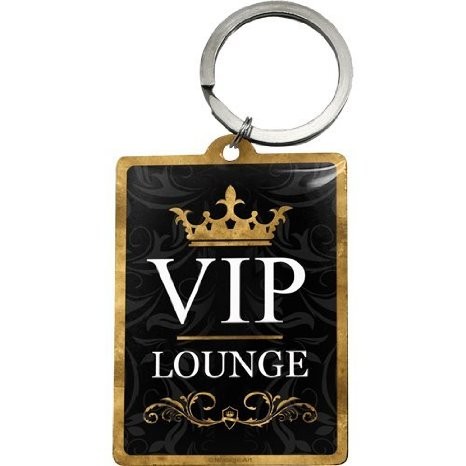 Schlüsselanhänger - 4,5 x 6 cm " Achtung VIP Lounge "