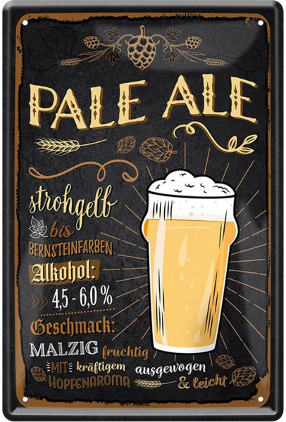 Blechschild "Pale Ale"