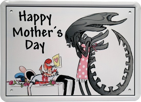 Blechschild 15 x 21 cm "Happy Mothers Day"