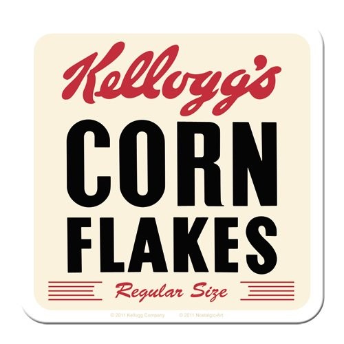 Untersetzer einzeln " Kellogg's Cornflakes Retro Package "