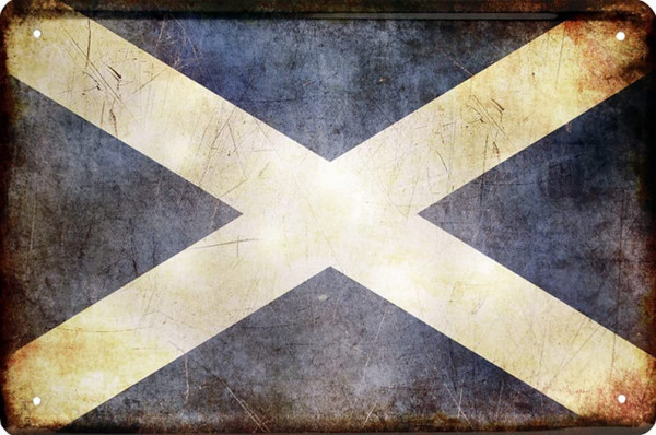 Blechschild Länder Flagge " Schottland "