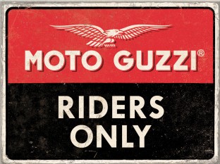 Kühlschrank Magnet 6 x 8 cm "Moto Guzzi - Riders only"